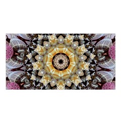 Abstract Art Texture Mandala Satin Shawl