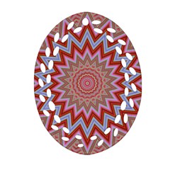 Abstract Art Abstract Background Art Pattern Oval Filigree Ornament (two Sides)