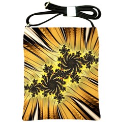 Fractal Art Colorful Pattern Shoulder Sling Bag by Simbadda