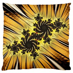 Fractal Art Colorful Pattern Large Cushion Case (two Sides) by Simbadda