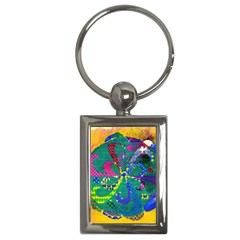 Mandala Abstract Background Image Key Chains (rectangle)  by Simbadda