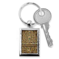 Gold Pattern Decoration Golden Key Chains (rectangle)  by Simbadda