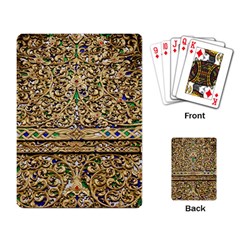 Gold Pattern Decoration Golden Playing Cards Single Design by Simbadda