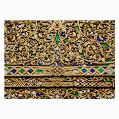 Gold Pattern Decoration Golden Large Glasses Cloth by Simbadda