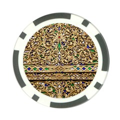 Gold Pattern Decoration Golden Poker Chip Card Guard by Simbadda