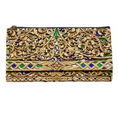 Gold Pattern Decoration Golden Pencil Cases by Simbadda