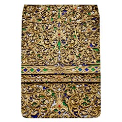 Gold Pattern Decoration Golden Removable Flap Cover (l) by Simbadda