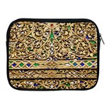 Gold Pattern Decoration Golden Apple iPad 2/3/4 Zipper Cases Front