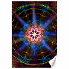 Mandala Pattern Kaleidoscope Canvas 24  X 36  by Simbadda