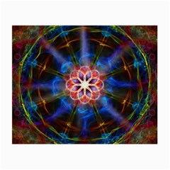 Mandala Pattern Kaleidoscope Small Glasses Cloth (2-side) by Simbadda