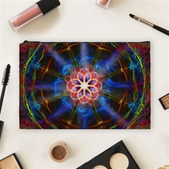 Mandala Pattern Kaleidoscope Cosmetic Bag (large) by Simbadda