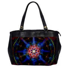 Mandala Pattern Kaleidoscope Oversize Office Handbag by Simbadda