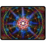 Mandala Pattern Kaleidoscope Fleece Blanket (Large)  80 x60  Blanket Front