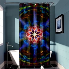 Mandala Pattern Kaleidoscope Shower Curtain 36  X 72  (stall)  by Simbadda