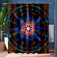 Mandala Pattern Kaleidoscope Shower Curtain 60  X 72  (medium)  by Simbadda