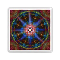 Mandala Pattern Kaleidoscope Memory Card Reader (square) by Simbadda