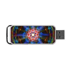 Mandala Pattern Kaleidoscope Portable Usb Flash (two Sides) by Simbadda