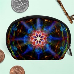 Mandala Pattern Kaleidoscope Accessory Pouch (large) by Simbadda