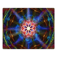 Mandala Pattern Kaleidoscope Double Sided Flano Blanket (large)  by Simbadda