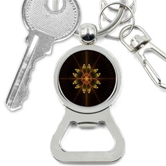 Fractal Floral Mandala Abstract Bottle Opener Key Chains by Simbadda