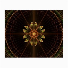 Fractal Floral Mandala Abstract Small Glasses Cloth (2-side) by Simbadda