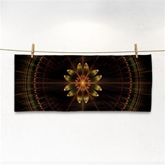 Fractal Floral Mandala Abstract Hand Towel by Simbadda