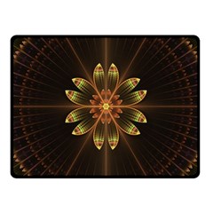 Fractal Floral Mandala Abstract Fleece Blanket (small) by Simbadda