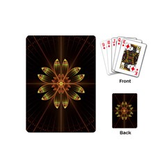 Fractal Floral Mandala Abstract Playing Cards (mini) by Simbadda