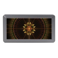 Fractal Floral Mandala Abstract Memory Card Reader (mini) by Simbadda