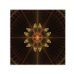 Fractal Floral Mandala Abstract Small Satin Scarf (square) by Simbadda