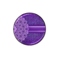 Background Mandala Purple Ribbon Hat Clip Ball Marker (10 Pack) by Simbadda