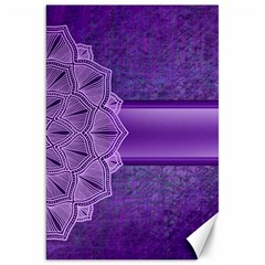 Background Mandala Purple Ribbon Canvas 20  X 30  by Simbadda