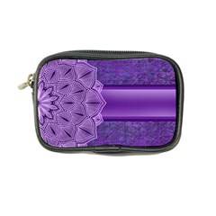 Background Mandala Purple Ribbon Coin Purse by Simbadda