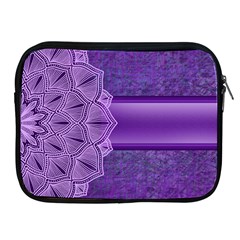 Background Mandala Purple Ribbon Apple Ipad 2/3/4 Zipper Cases by Simbadda