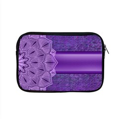 Background Mandala Purple Ribbon Apple Macbook Pro 15  Zipper Case by Simbadda