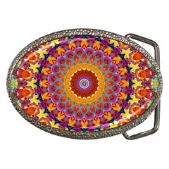 Fractal Kaleidoscope Mandala Belt Buckles