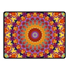 Fractal Kaleidoscope Mandala Fleece Blanket (Small)