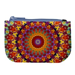 Fractal Kaleidoscope Mandala Large Coin Purse