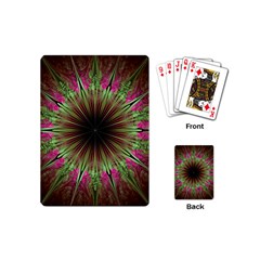 Julian Star Star Fun Green Violet Playing Cards (mini) by Simbadda