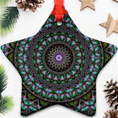 Fractal Kaleidoscope Mandala Ornament (star) by Simbadda