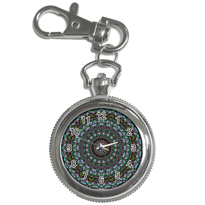 Fractal Kaleidoscope Mandala Key Chain Watches