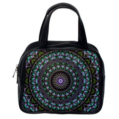 Fractal Kaleidoscope Mandala Classic Handbag (one Side) by Simbadda