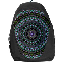 Fractal Kaleidoscope Mandala Backpack Bag by Simbadda