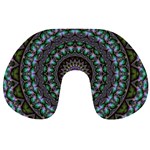 Fractal Kaleidoscope Mandala Travel Neck Pillows Front