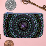 Fractal Kaleidoscope Mandala Large Coin Purse Front