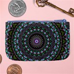 Fractal Kaleidoscope Mandala Large Coin Purse Back