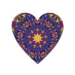 Abstract Art Artistic Texture Blue Heart Magnet by Simbadda