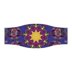 Abstract Art Artistic Texture Blue Stretchable Headband by Simbadda