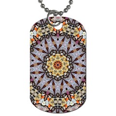 Abstract Art Texture Mandala Dog Tag (one Side) by Simbadda