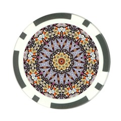 Abstract Art Texture Mandala Poker Chip Card Guard by Simbadda